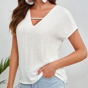 White chiffon blouse